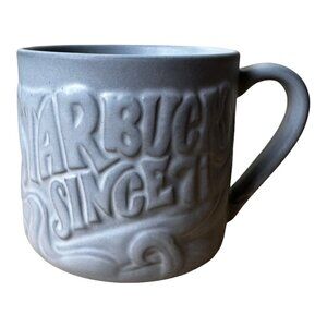 STARBUCKS Mug 2016 Mermaid SIREN Flowing Hair 12 oz Since 71 Embossed